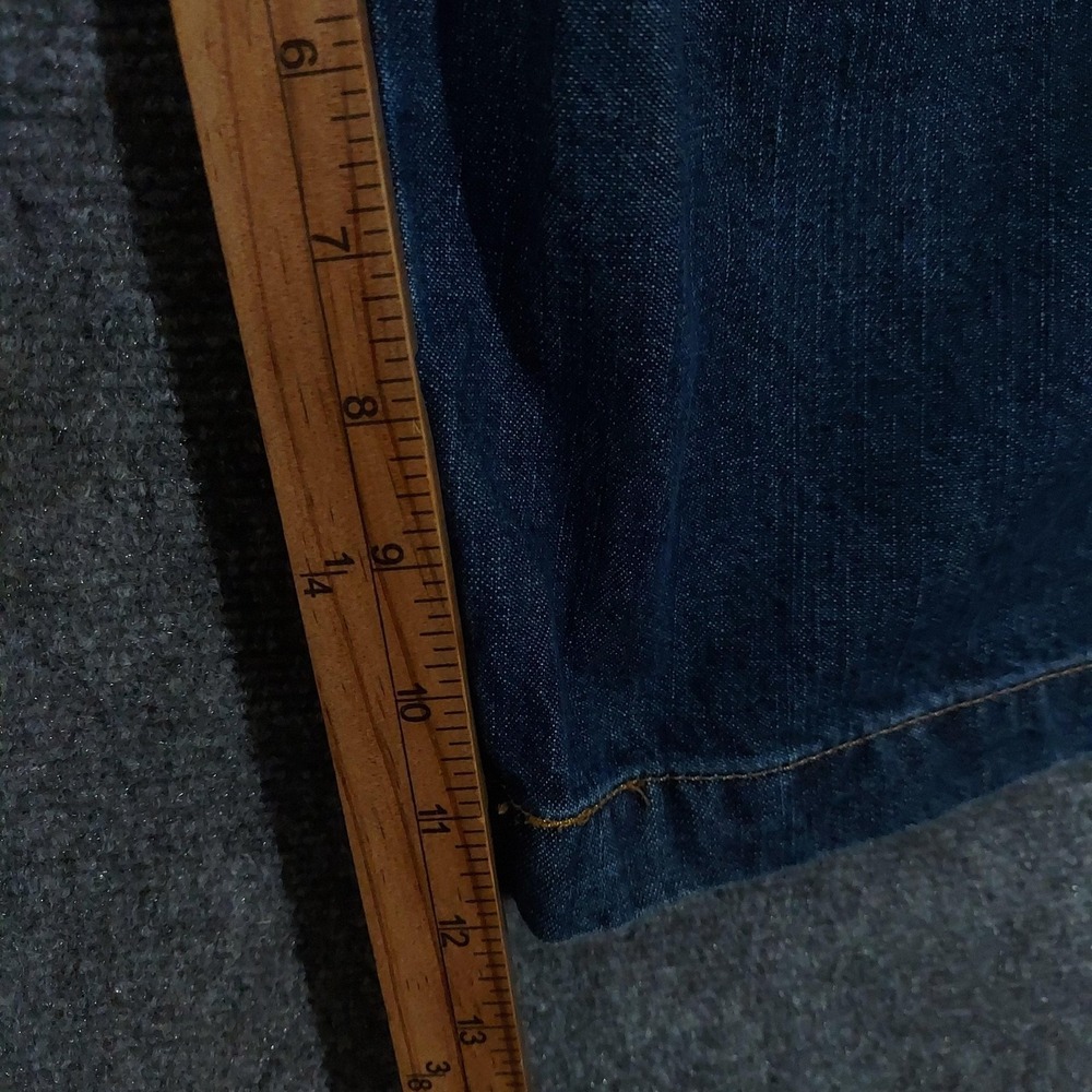 Levi Strauss Signature Shorts Mens 36x12 Blue Denim Cargo Relaxed Fit Baggy Y2K - Picture 7 of 9